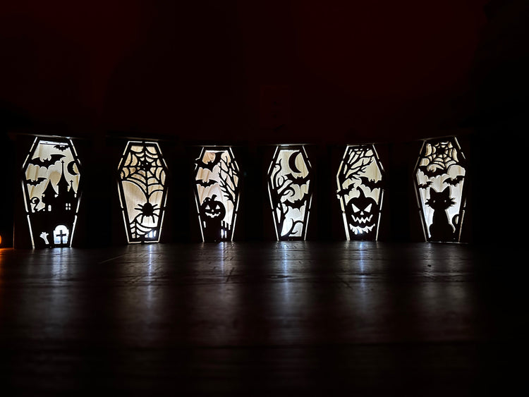 Halloween Coffin Lanterns