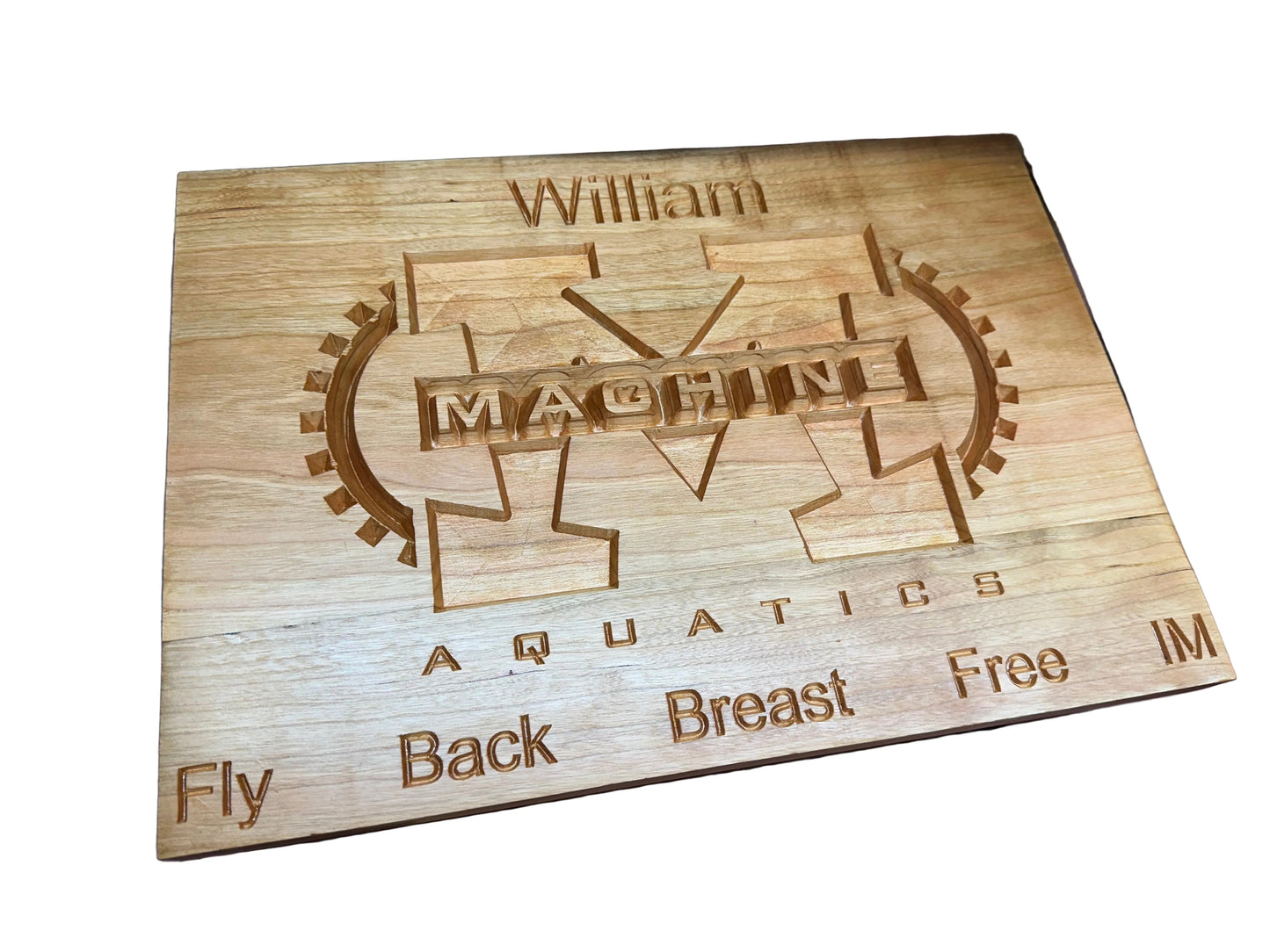 Custom Swim Achievement Board | Personalized with Your Team Logo