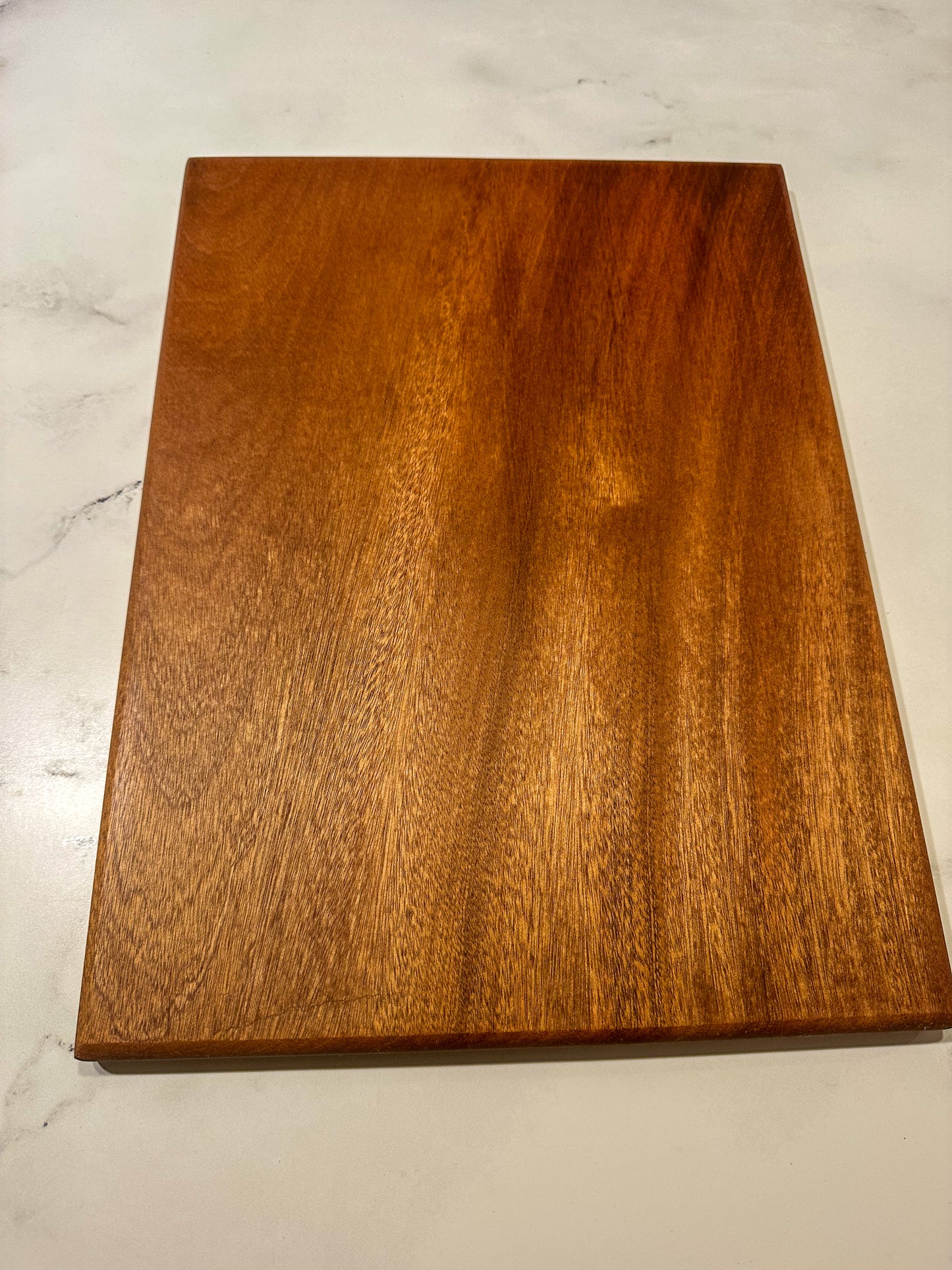 Pure Boards -- Single-Piece Sapele Cutting Board (No Glues, Chemical-Free)