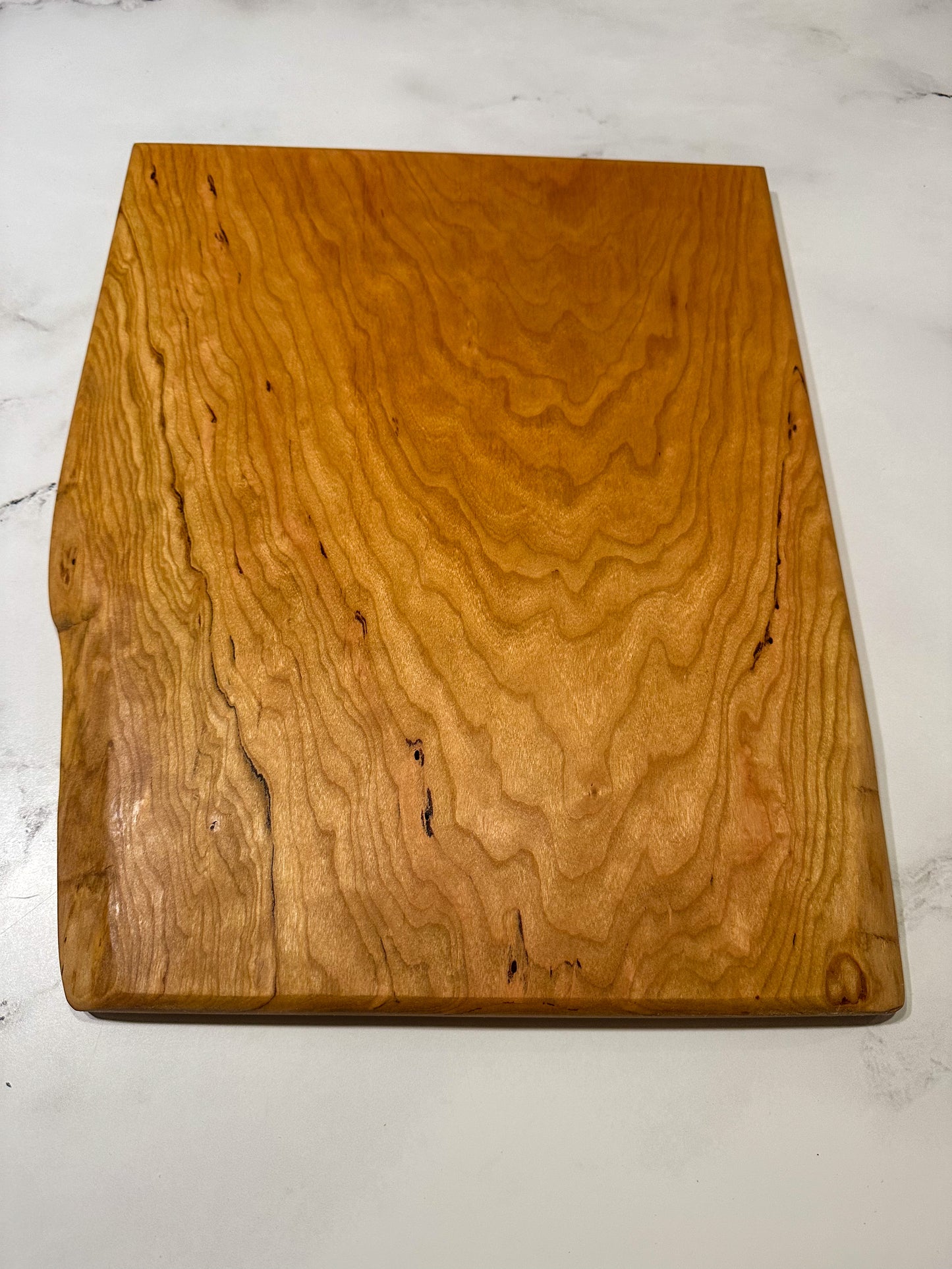 Pure Boards -- Single-Piece Cherry Cutting Board (No Glues, Chemical-Free)