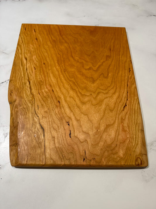Pure Boards -- Single-Piece Cherry Cutting Board (No Glues, Chemical-Free)