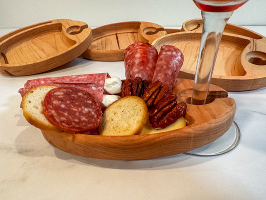 Wine Glass Snack Tray
