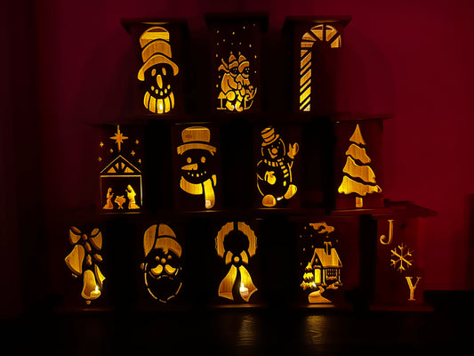 Nativity Cedar Lantern