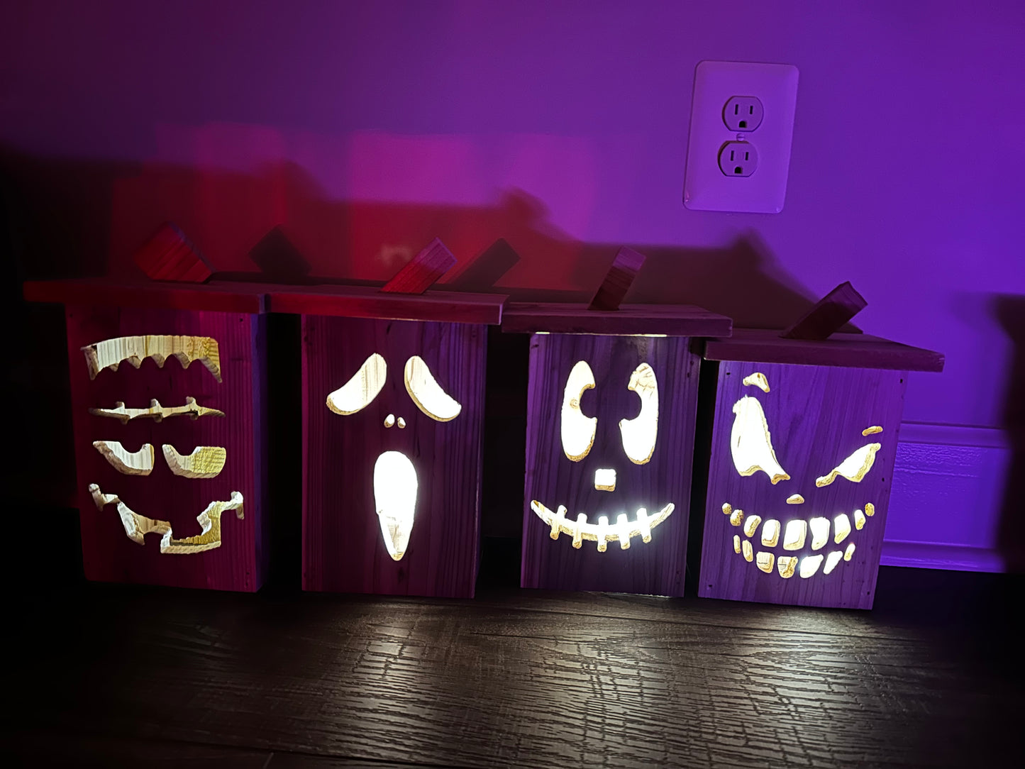 Oogie Boogie Cedar Lantern