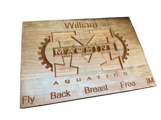 Custom Swim Achievement Board | Personalized with Your Team Logo