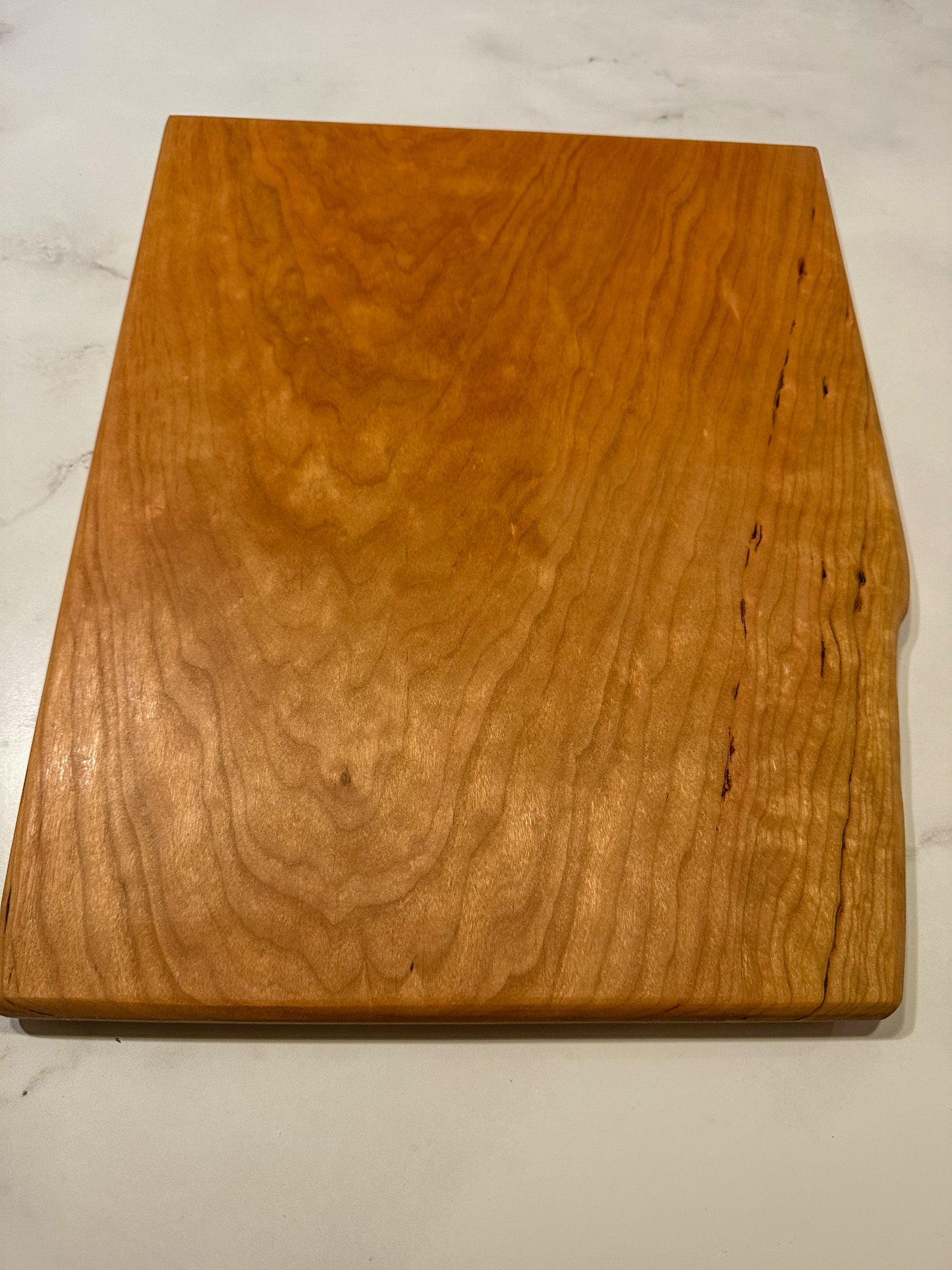 Pure Boards --  Single-Piece Cherry Cutting Board (No Glues, Chemical-Free)
