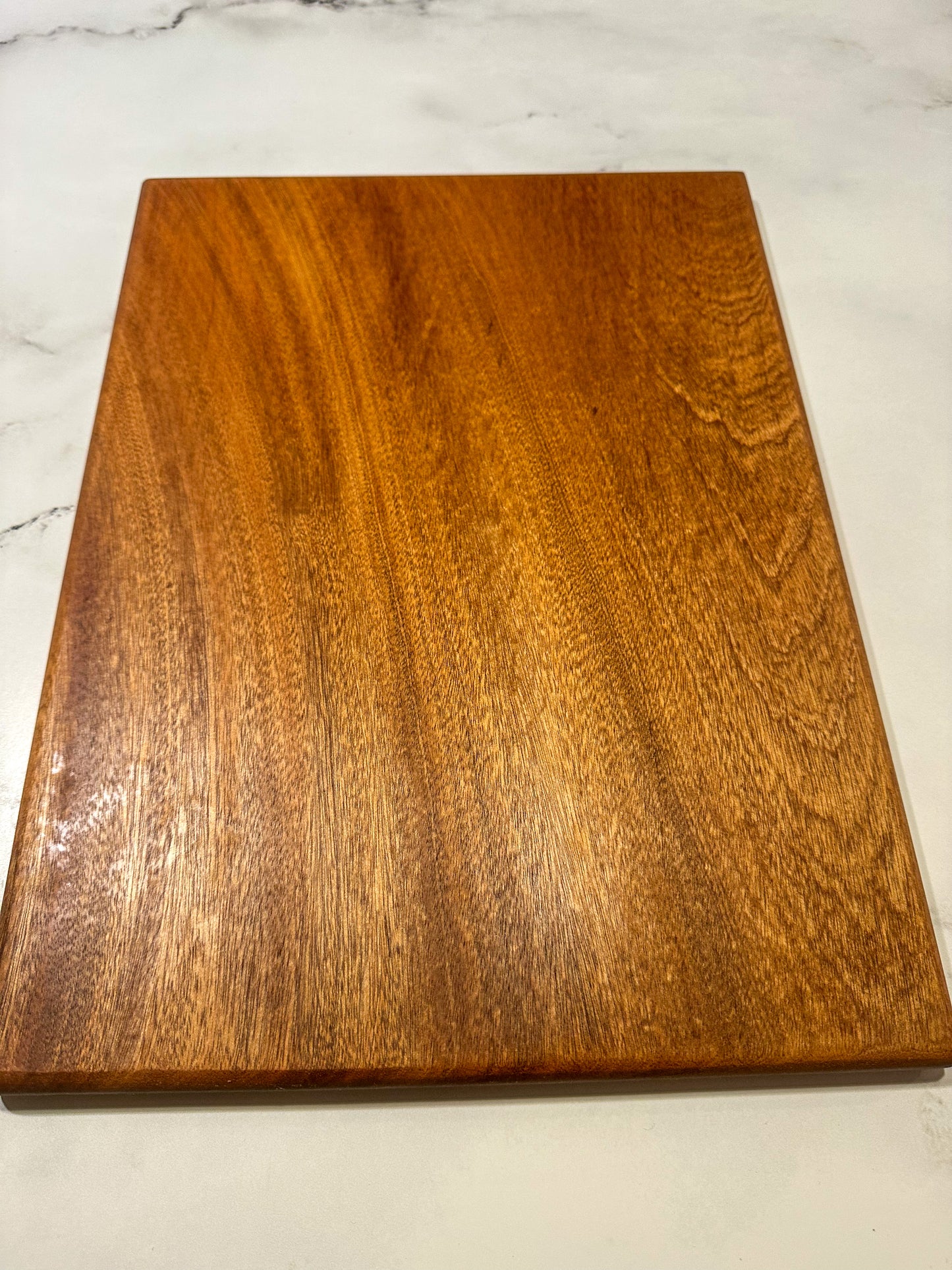 Pure Boards --  Single-Piece Sapele Cutting Board (No Glues, Chemical-Free)