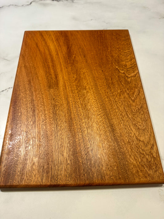 Pure Boards --  Single-Piece Sapele Cutting Board (No Glues, Chemical-Free)