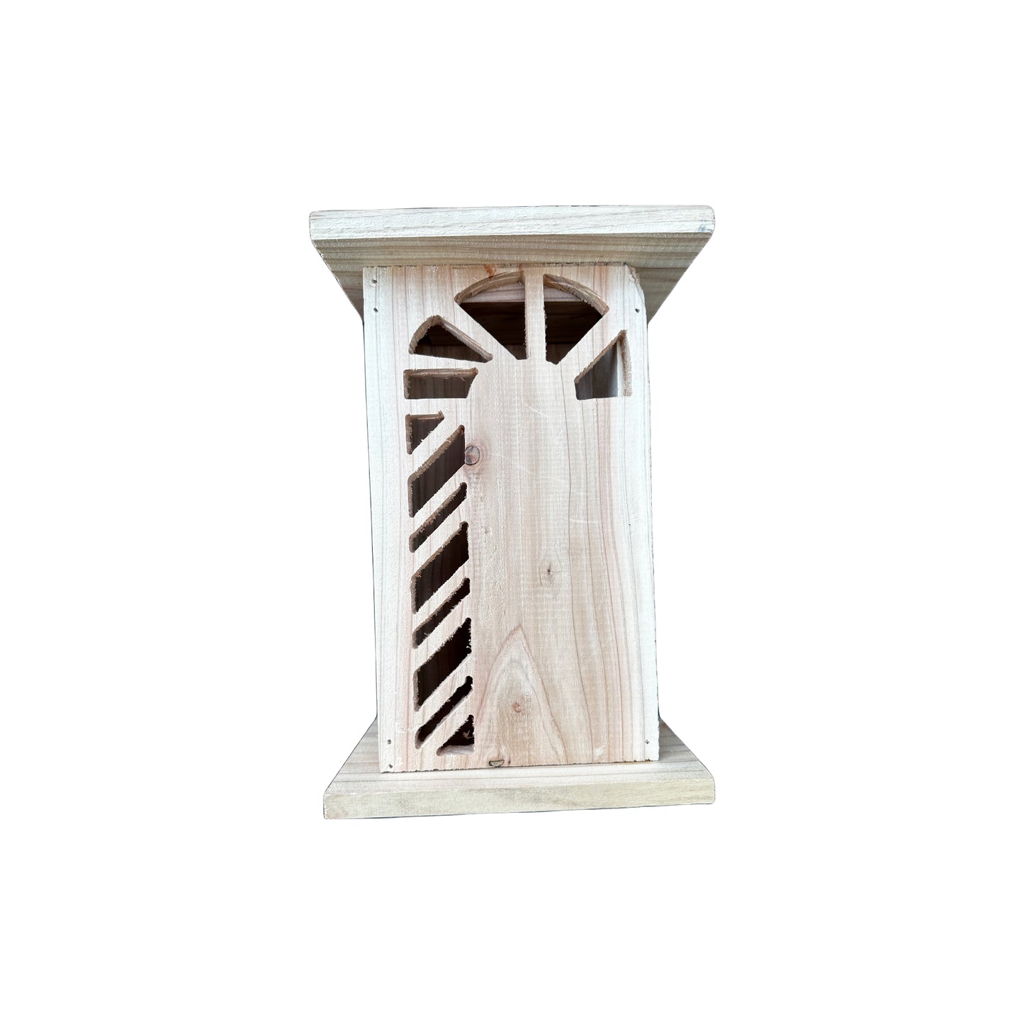 Candy Cane Cedar Lantern