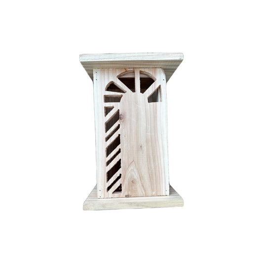 Candy Cane Cedar Lantern