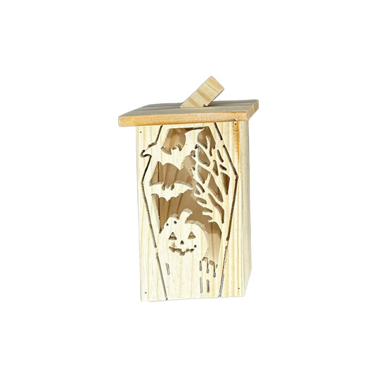 Coffin Series - Normal Pumpkin Cedar Lantern