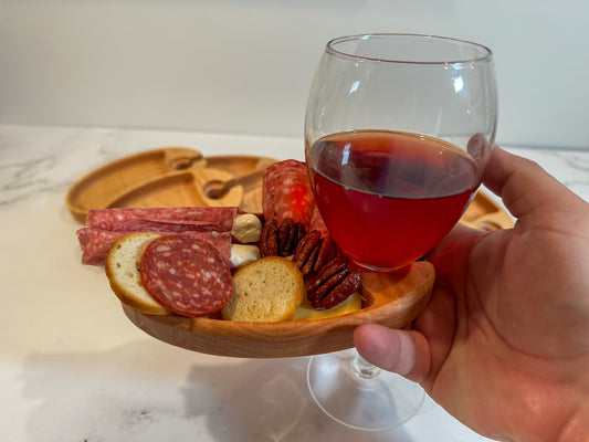 Wine Glass Snack Tray